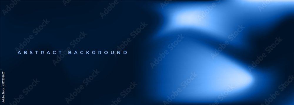 Poster bright blue holographic background. abstract blue liquid gradient creative banner. blurred soft blen