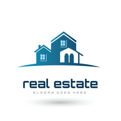 Fototapeta premium simple home real estate logo icon vector