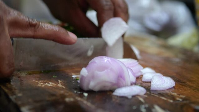 Cooking of local Sri Lankan food. Close up.
