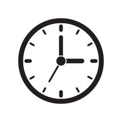 Clock icon, time icon. Vector illustration.