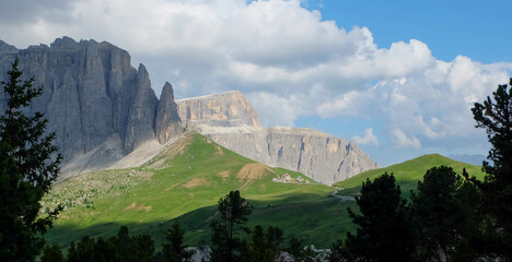 Seisser Alm in den Dolomiten Italien