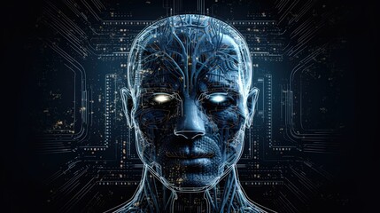 artificial intelligence with a captivating background that delves into the intricacies of this cutting-edge technology. The design embodies the essence of AI, sparking curiosity and innovation.