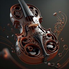 Violin. AI generated