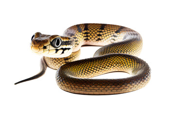 Obraz premium Snake on transparent png background. Generative ai.