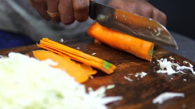 Cooking of local Sri Lankan food. Close up.