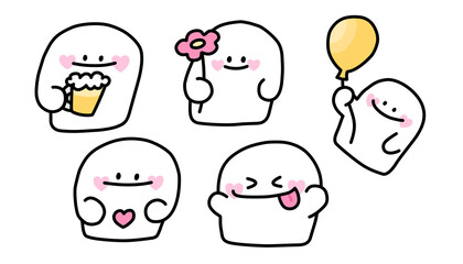 Cute and funny ghost Halloween Party 