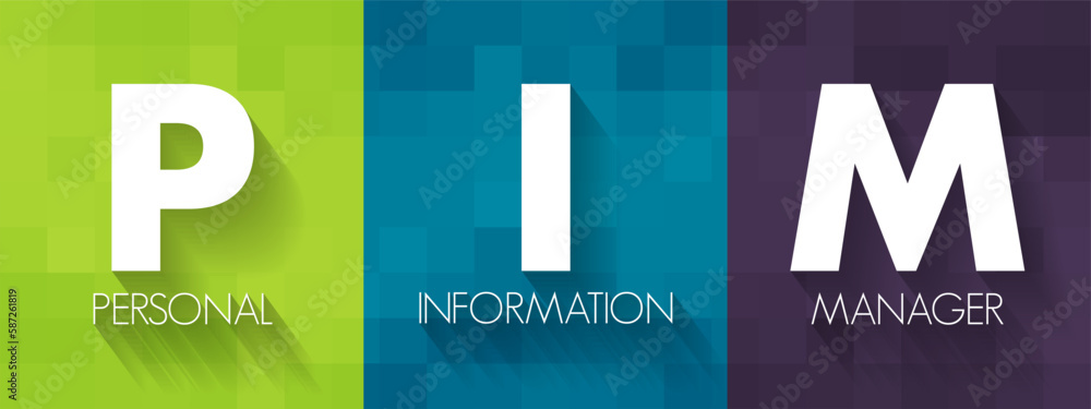 Poster pim personal information manager - type of application software that functions as a personal organiz