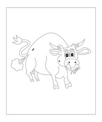 Farting Animals Coloring Page Hilariously funny coloring book of animals (Funny Animal Coloring Book Page)