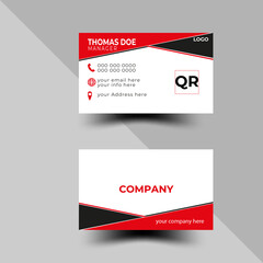 Double-sided creative business card vector design template. Business card for business and personal use.
Vector illustration design. Horizontal layout, Print 