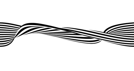 Abstract black and white minimal stripe line decoration background. illustration vector 