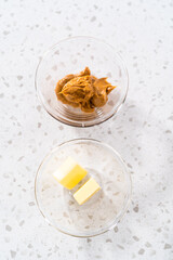 Homemade chocolate peanut butter fudge