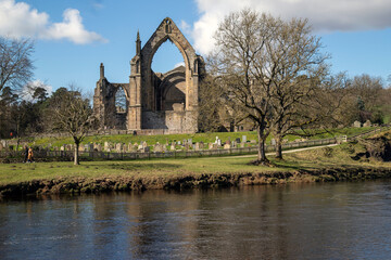 Bolton Abbey Ruins and River Wharfe Yorkshire
