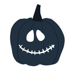 halloween pumpkin isolated on white