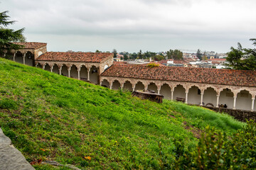 Fototapeta premium View of the arcades of the castle of Udine, Friuli Venezia Giulia - Italy