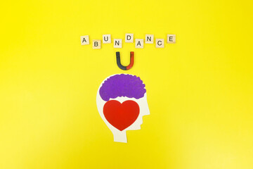 Brain as subconscious mind and conscious mind vibrate law of attraction, attract abundance in every aspect of spiritual mindfulness, NLP, Hypnosis