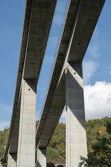 Autobahnbr&uuml;cke in der Leventina, Kanton Tessin, Schweiz