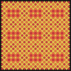 Multicolor truchet tiling connections illustration