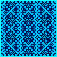 Multicolor truchet tiling connections illustration