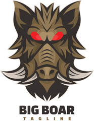 boar head mascot logo