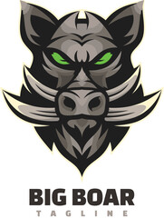 boar head mascot logo
