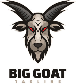 goat horn mascot logo