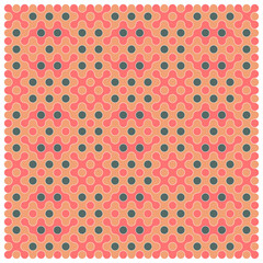 Multicolor truchet tiling connections illustration