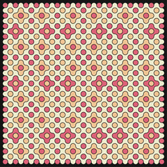 Multicolor truchet tiling connections illustration