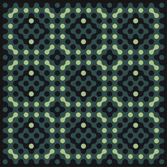 Multicolor truchet tiling connections illustration