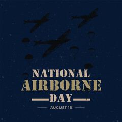 National airborne day design template