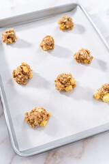 Apple oatmeal cookies