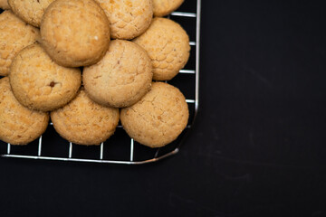 Plain Kahk with no sugar (traditional Arabian cookies), celebration feast after Ramadan, holy month
