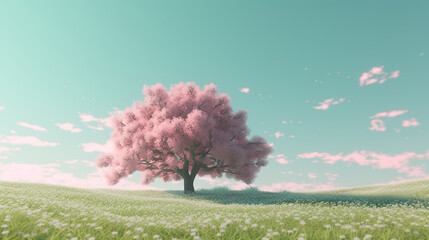 Obraz na płótnie Canvas blooming tree