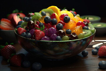 A fruit salad. crated using Generative Ai