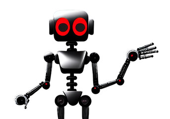 Fototapeta premium Rote augen Roboter