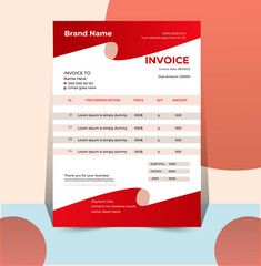 Professional and modern invoice design 2023