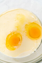 Eggnog pancakes