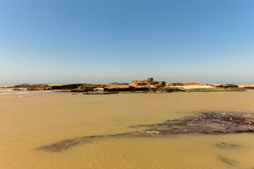 Mogador Island is the main island of the Iles Purpuraires near Essaouira in Morocco. It is about 3 kilometres long and 1.5 kilometres wide and lies about 1.5 kilometres from Essaouira