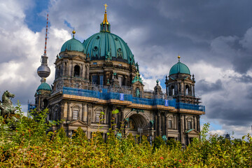 Berlin - Germany, October 22, 2022: Berlin Cathedral - Berliner Dom. Berliner