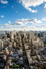 Fototapeta na wymiar elevated view of New York City 