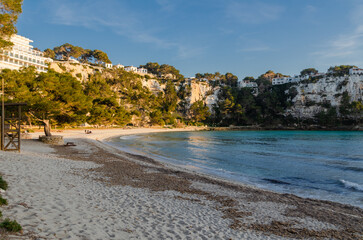 Playa de cala Galdana, Menorca en primavera 