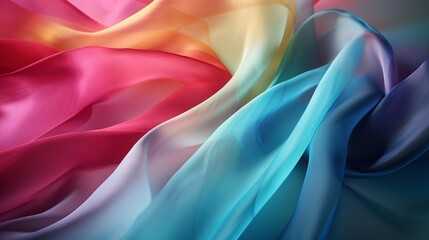 Obraz premium Vibrant Oceanic Embrace as a tidal swirl of brilliant hues cascading over the horizon in a magnificent wave of color Generated by AI