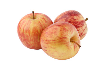 Bunch of apples isolated on transparent background	