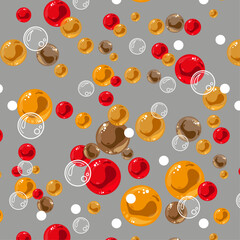 pattern with coloured bubbles