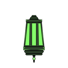 Islamic lantern icon, illustration of a lantern with an elegant concept, suitable for Ramadan and Eid designs
