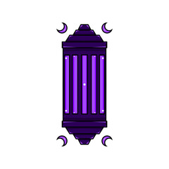 Islamic lantern icon, illustration of a lantern with an elegant concept, suitable for Ramadan and Eid designs
