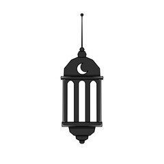 Islamic lantern icon, illustration of a lantern with an elegant concept, suitable for Ramadan and Eid designs
