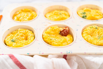 Bacon and cheese egg muffin