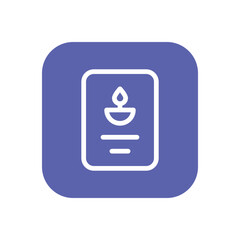 Diwali Card icon vector stock.