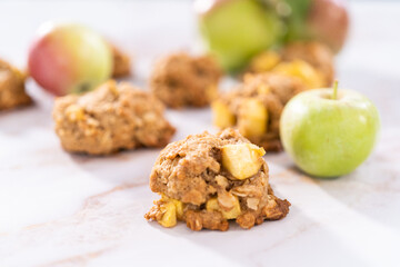 Apple oatmeal cookies