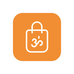 Diwali Shopping icon vector stock.
